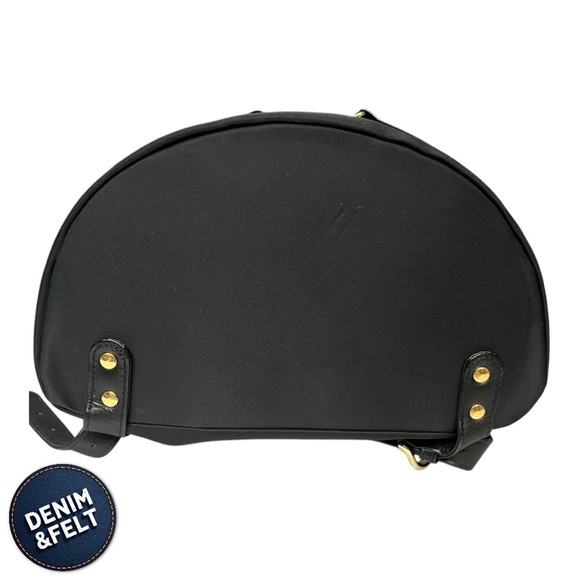 Versace Unisex Black & Gold Nylon Sun Logo Studded Backpack | EUC!! 💛🖤💛🖤 - Picture 11 of 16